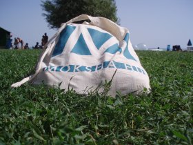 Moksha-táska a Balatonparton. (Fotó: Nóri) taskastrandon