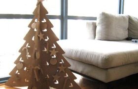 Karácsonyfa újrapapírból