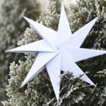 Karácsony: hajtogatott csillag nyomtatópapírból
