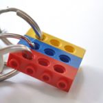 LEGO kulcstartó: egyszerű és leleményes
