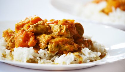 Sütőtök curry csirkemellel vagy anélkül