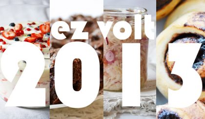 2013 margójára: a 10 legnépszerűbb recept
