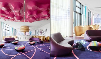 Zenével és Karim Rashid világával átszőtt hotel