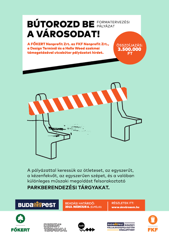 “Bútorozd be a városodat!” címmel formatervezési pályázatot hirdet a FŐKERT az FKF-fel, a Design Terminállal és a Hello Wooddal együttműködve.