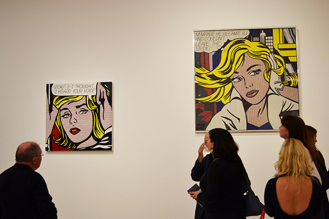 Roy Lichtenstein egyik leghíresebb képe a Ludwig Múzeumban, Budapest, 2015 - Fotó: Myreille