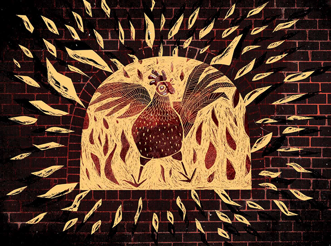 A kiadás érdekessége, hogy a magyar népmese nem csak magyarul, hanem angolul is felolvasható. Az angol címe: The Little Cockerel's Diamond Ha'penny.