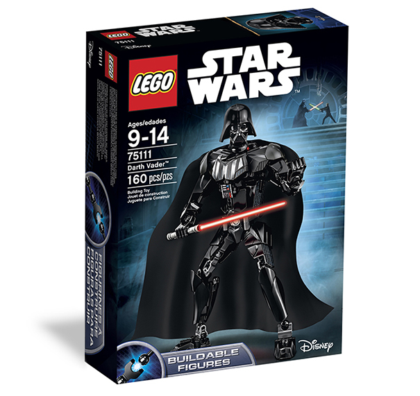 A 160 elemből építhető Darth Vader figura viszont abszolút újdonság.