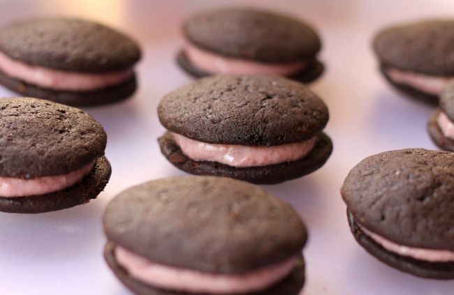 Whoopie pie gyümölcsös-joghurtos zselével/Fotó: Vidra