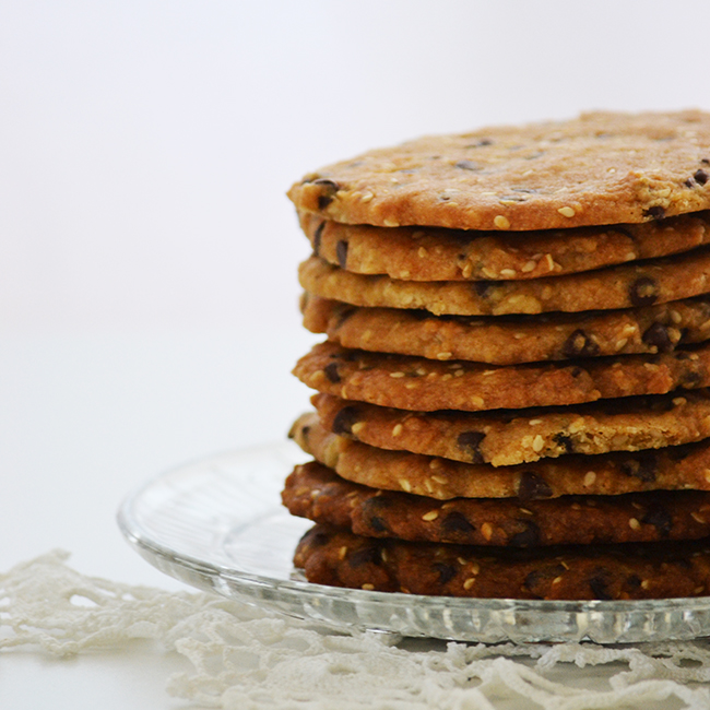 Csokis-szezámmagos cookie (Fotó: Myreille)