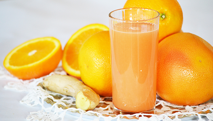 Házi grapefruit-narancs-gyömbér juice/fotó: Myreille