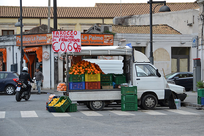 Narancs januárban - Siracusa/Fotó: Myreille