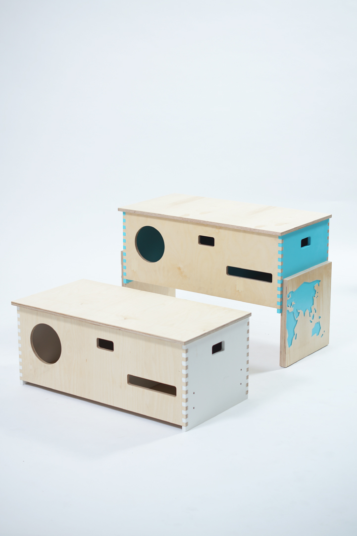 Lábika, multifunkcionális tároló bútor/ tervező: Santana Cadena Diána
