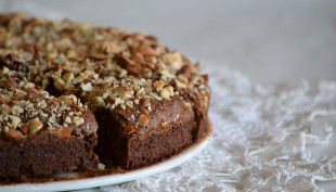 mandulás brownie