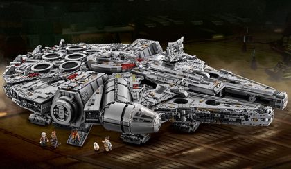 Itt a Lego legnagyobb készlete: a Millennium Falcon!