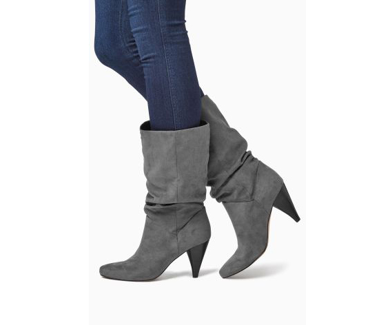 Next - Slouch Cone Heel Boots - 8,5 cm-es sarokkal