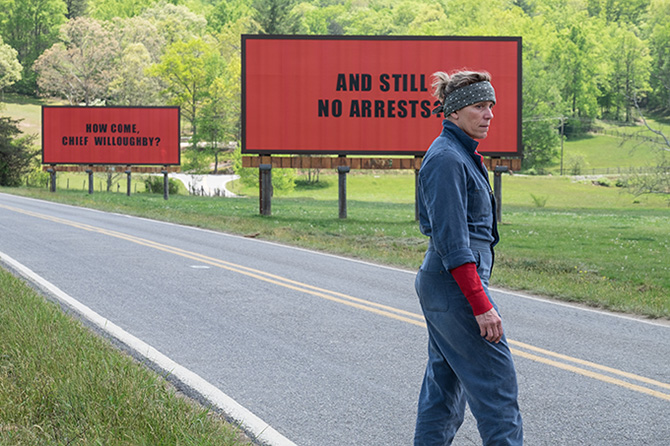 HÁROM ÓRIÁSPLAKÁT EBBING HATÁRÁBAN/THREE BILLBOARDS OUTSIDE EBBING, MISSOURI