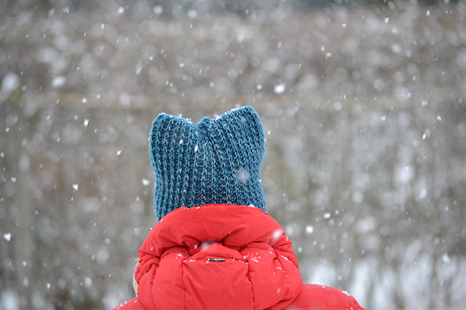 Horgolt (kék) macska sapka (Simple Free Crochet Cat Beanie Pattern)