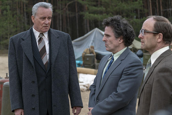 Boris Shcherbina (Stellan Skarsgård) (bal oldalt)/Csernobil Boris Shcherbina (Stellan Skarsgård) (bal oldalt)/Csernobil