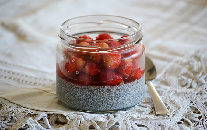 Chia puding eperrel/Fotó: Myreille