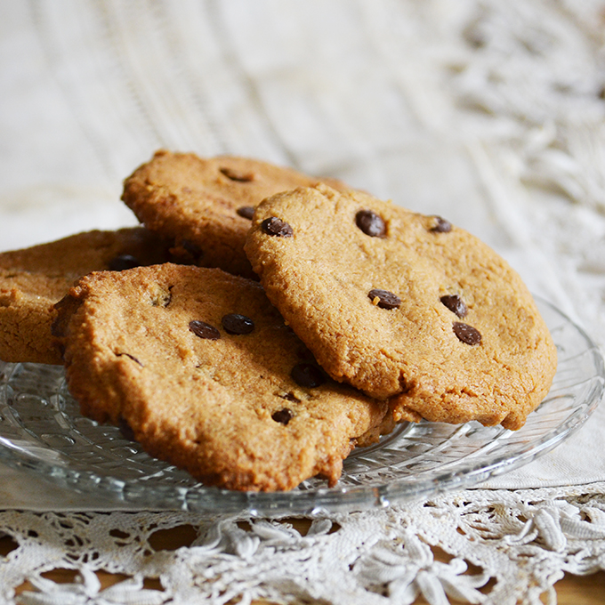 Földimogyoróvaj-csoki chips keksz - Peanut butter chocolate chip cookies/Fotó: Myreille