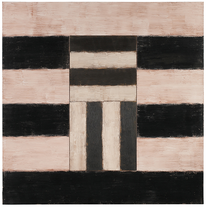 Sean Scully Üres szív (Empty Heart), 1987 olaj, lenvászon; 182,9 × 182,9 cm magángyűjtemény © Sean Scully. A művész engedélyével. Fotó: Robert Bean