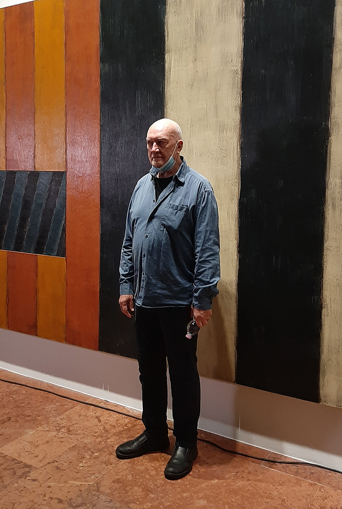 Sean Scully/Fotó: Myreille, 2020.10.13.