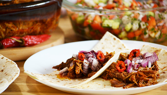 Házi készítésű Cochinita Pibil taco és Achiote (Annatto) paszta/Fotó: Myreille