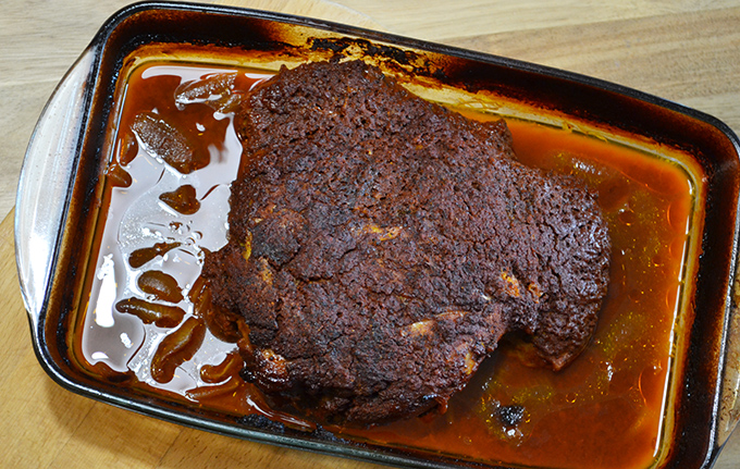 3 óra sütés után kész a Cochinita Pibil/Fotó: Myreille