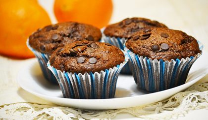 Dupla csokis-narancsos muffin ünnepi hétköznapokra