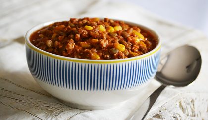 Chili con Carne lencsével