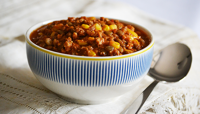 Chili con Carne lencsével/Fotó: Myreille