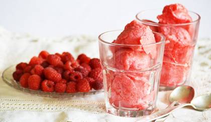 Vegán és Gluténmentes: Házi málna sorbet