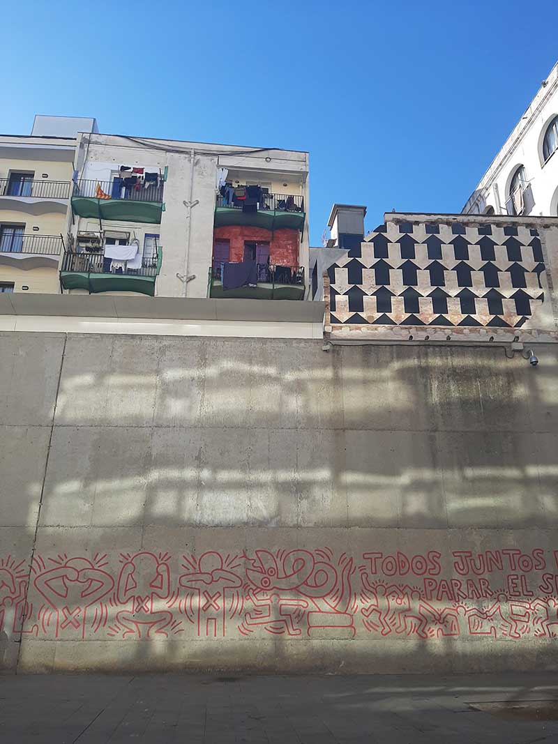 Keith Haring, Todos juntos podemos parar el sida, Barcelona