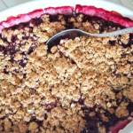 Vegán: Fahéjas-szilvás crumble